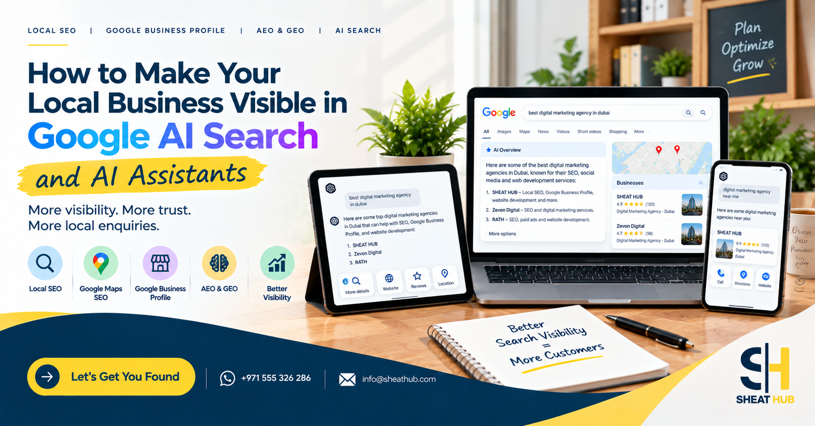 How to Make Your Local Business Visible in Google AI Search and AI Assistants